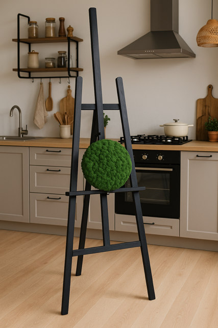 Moosbild Ø35cm - moosgrün