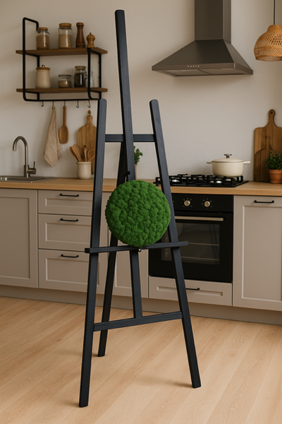 Moosbild Ø35cm - moosgrün