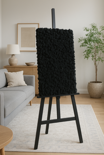 Moosbild 100x50 cm - schwarz