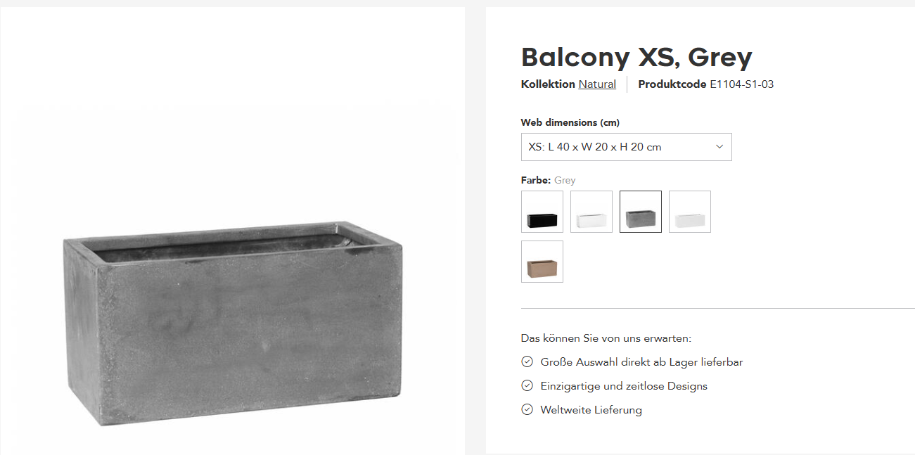 Pottery Pots - Balcony XS