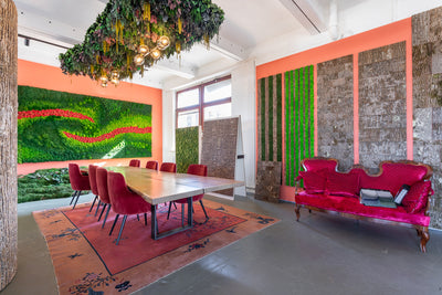 Deckensegel Jungle mit Leuchten