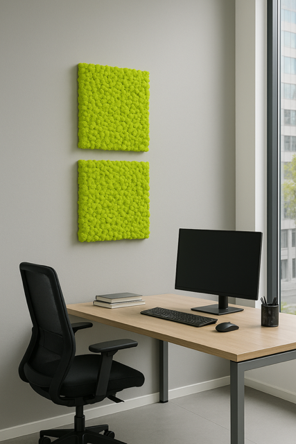 Moospaneel 60x60 cm - apfelgrün