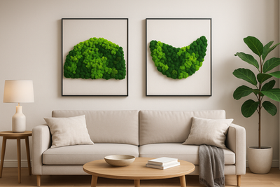 Moosbild-Duo "Halbmond"