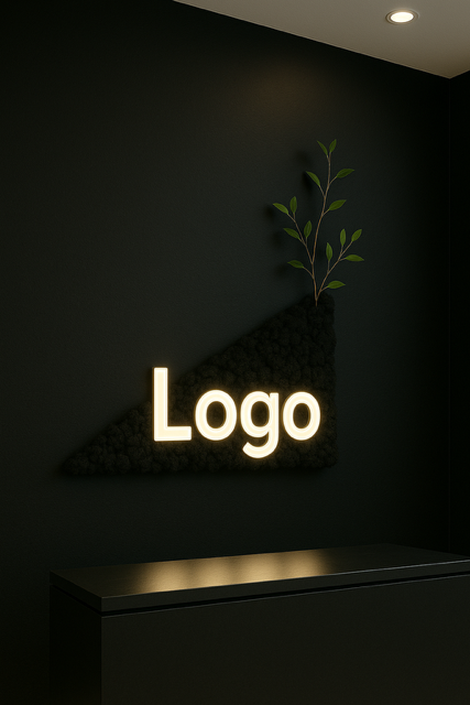 Moosbild schwarzes Dreieck