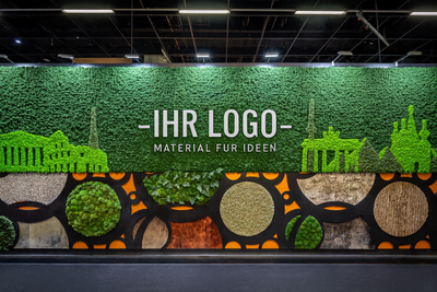 Messewand Materialmix