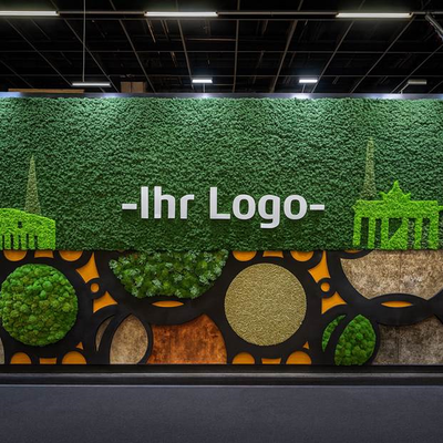 Messewand Materialmix