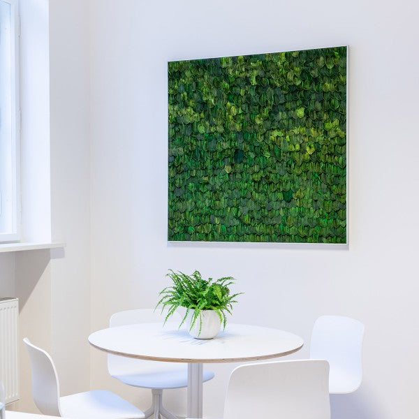 Blätterbild | eckig, grün