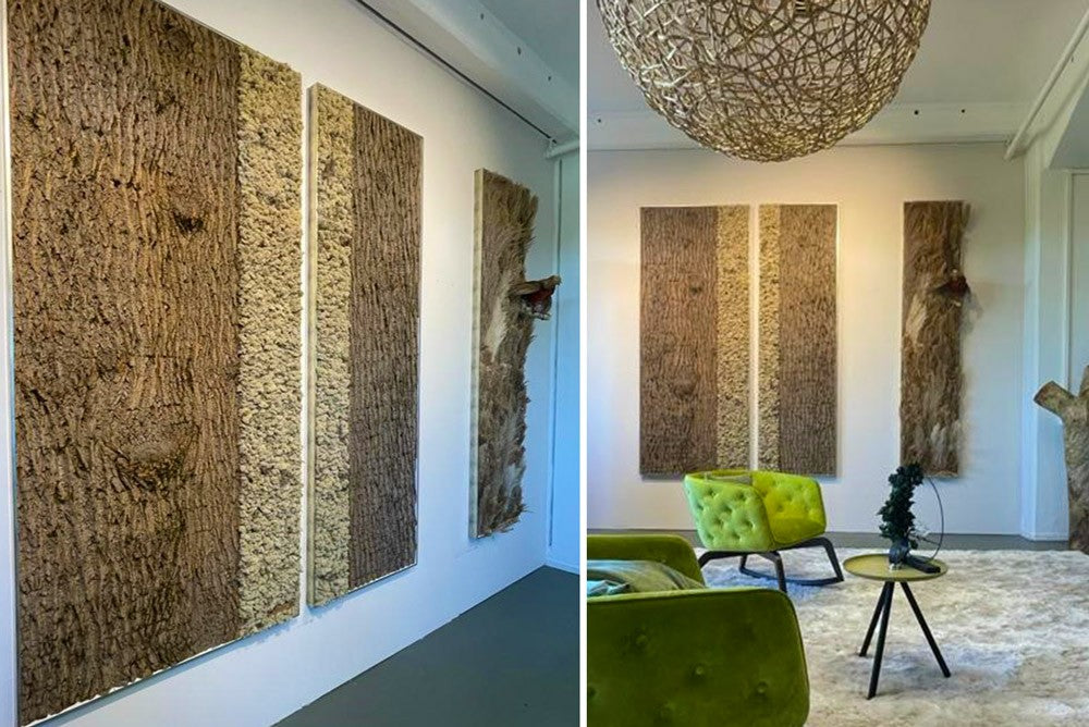 Echte Baumrinde mit Naturmoos