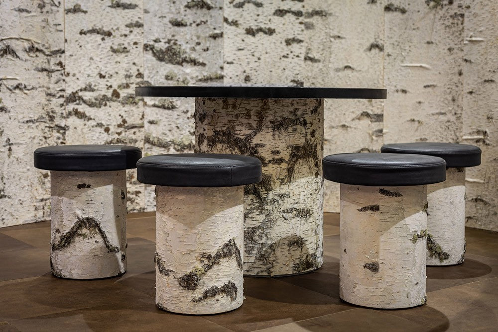 Sitzgruppe Birkenrinde